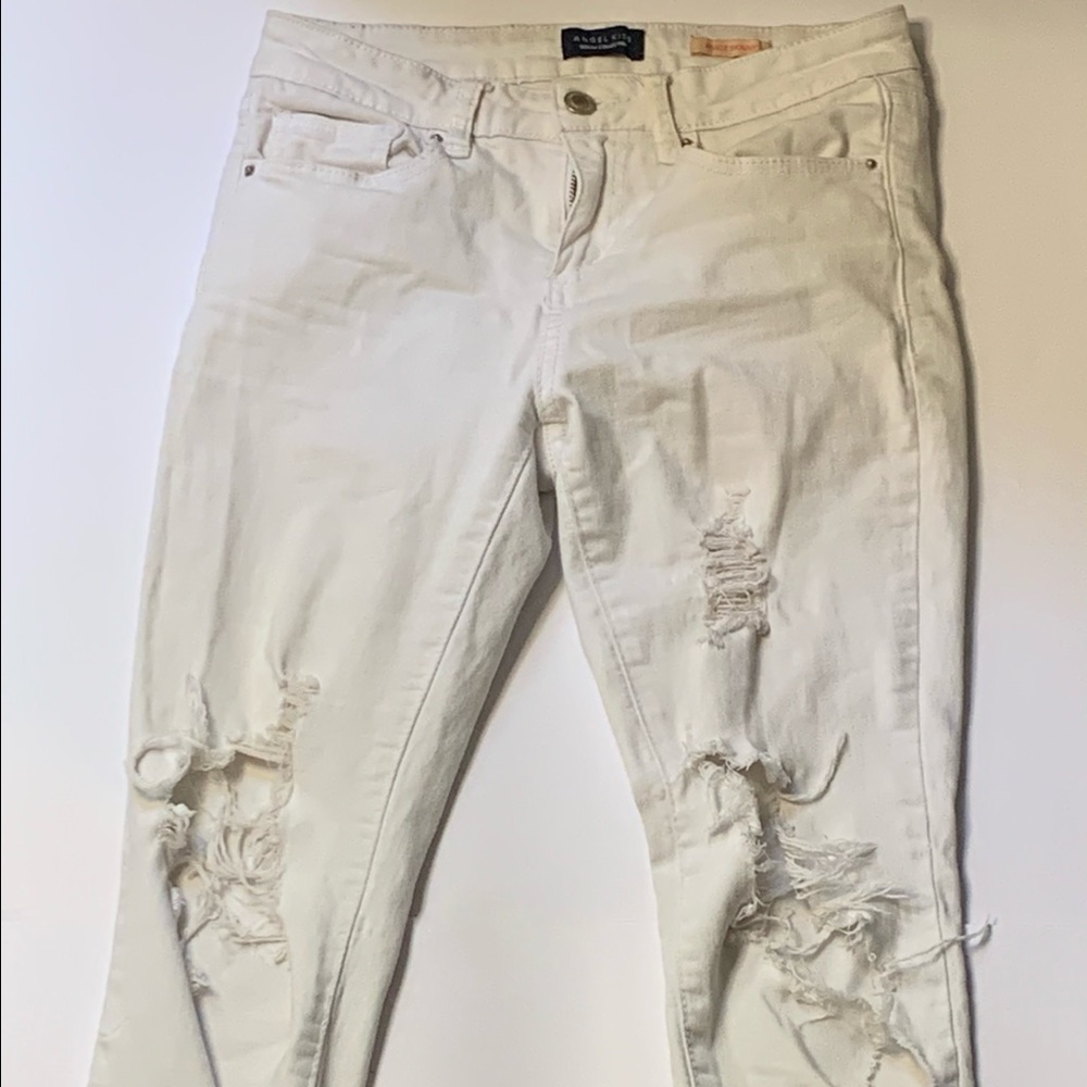 Angel Kiss Ripped Low Rise Jeans.